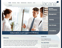 Tablet Screenshot of jacana.co.uk