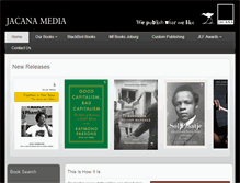Tablet Screenshot of jacana.co.za